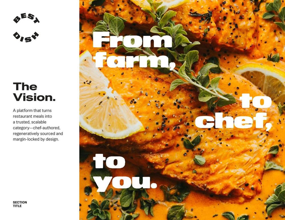 From farm, to chef, to you — brand promise spread