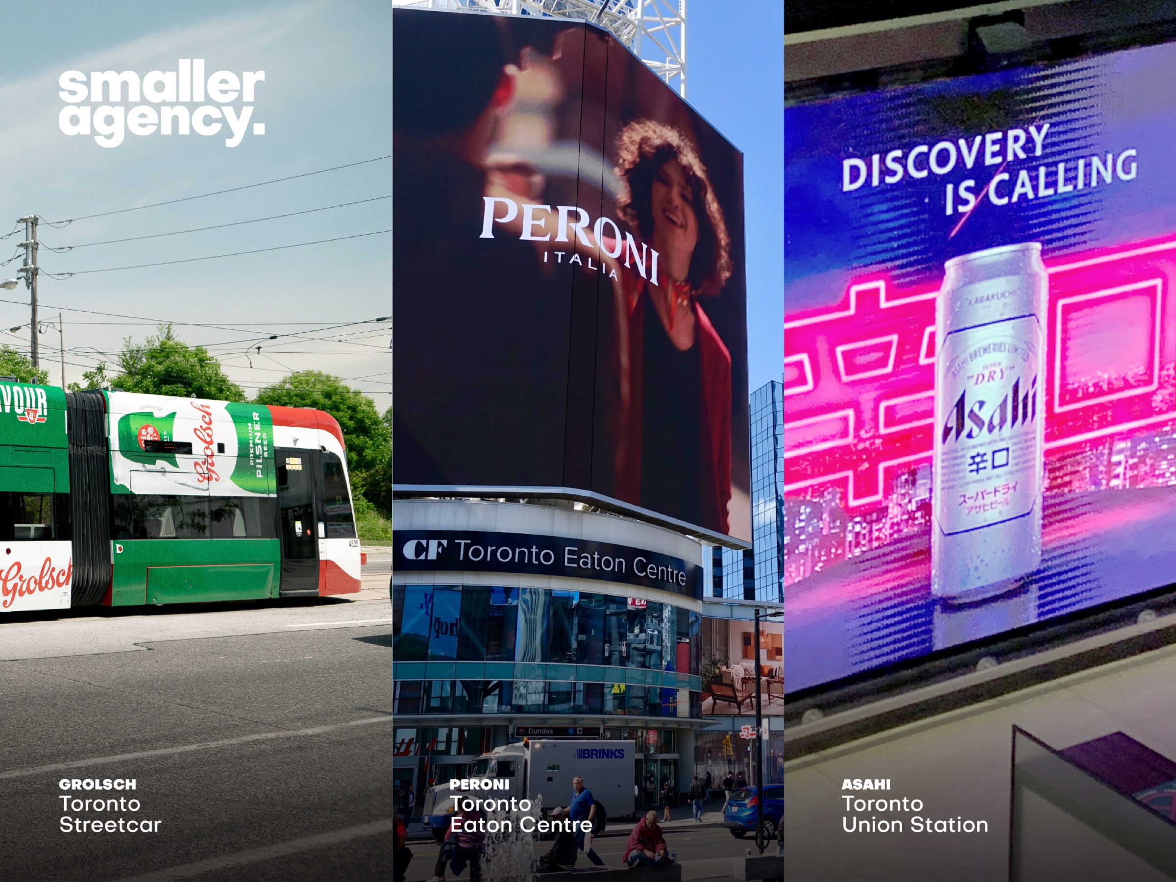 Peroni Nastro Azzurro digital out-of-home campaign in Toronto