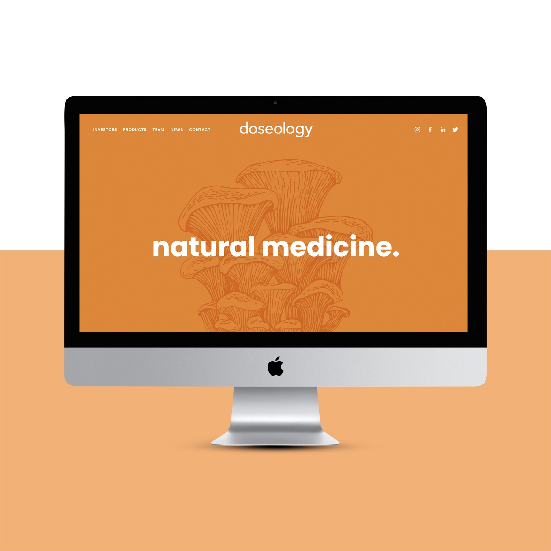 Doseology website shown on a desktop device