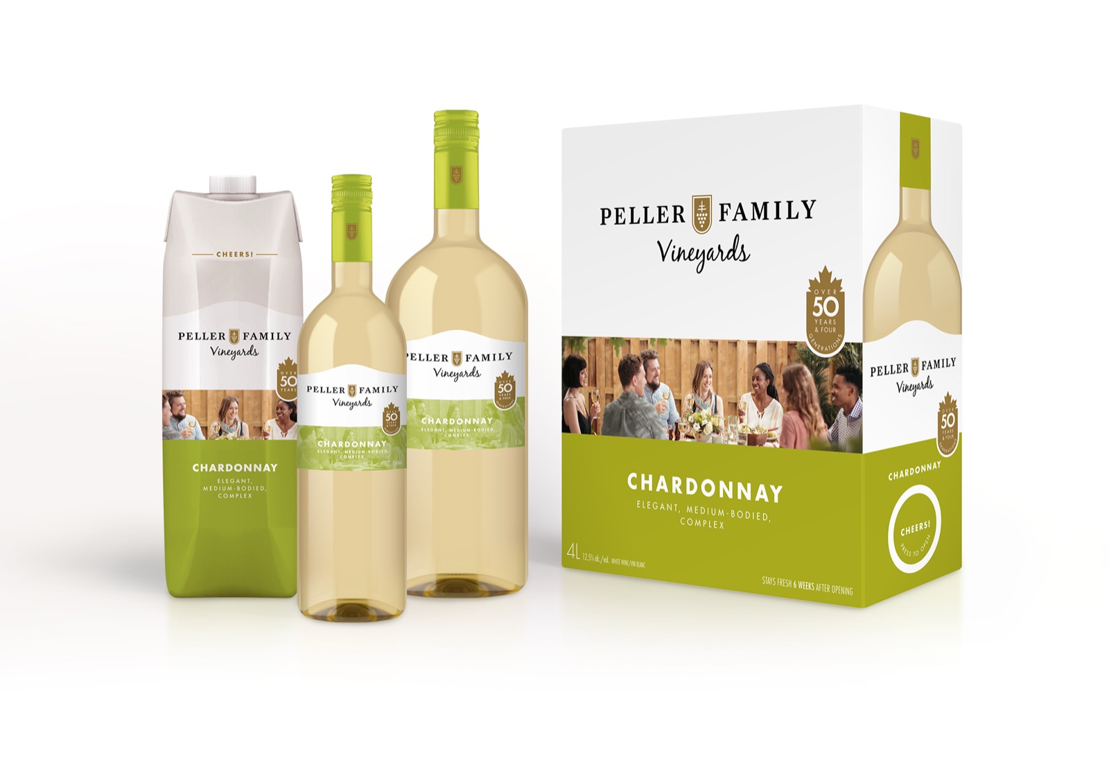 Peller Family Vineyards Chardonnay packaging family