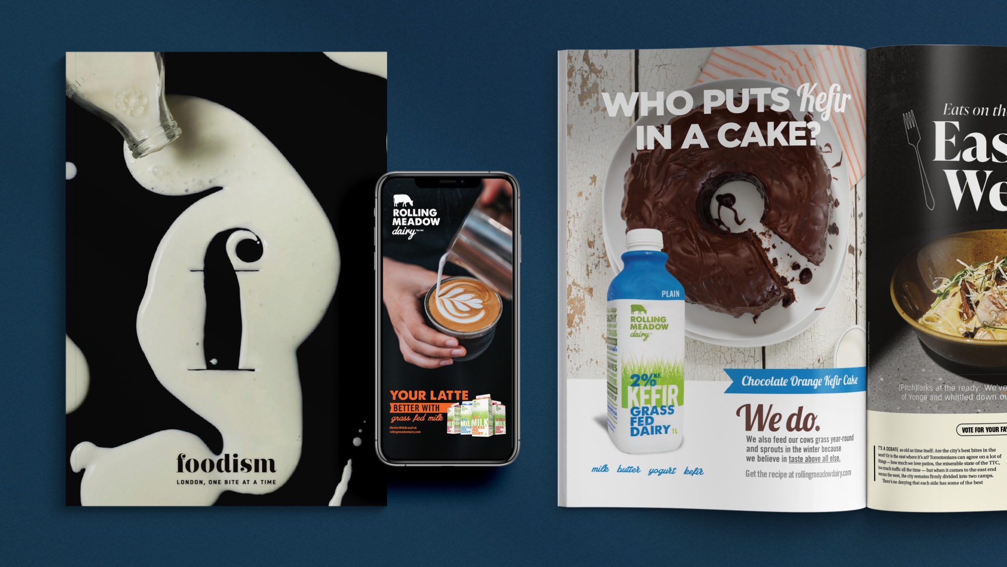 Rolling Meadow Dairy Better With campaign across Foodism, social content and editorial partnership