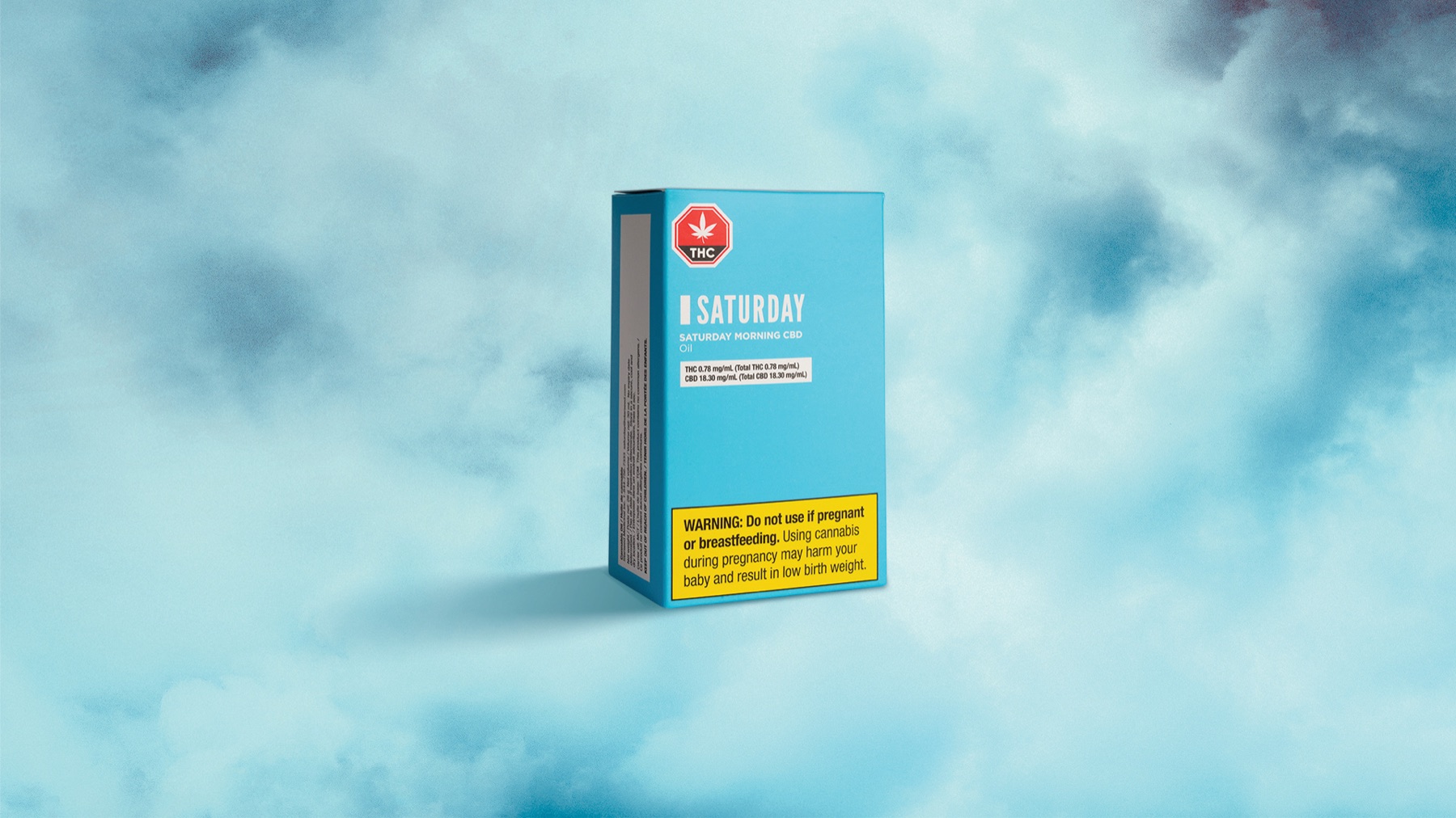 Saturday morning cannabis product in pale smoke