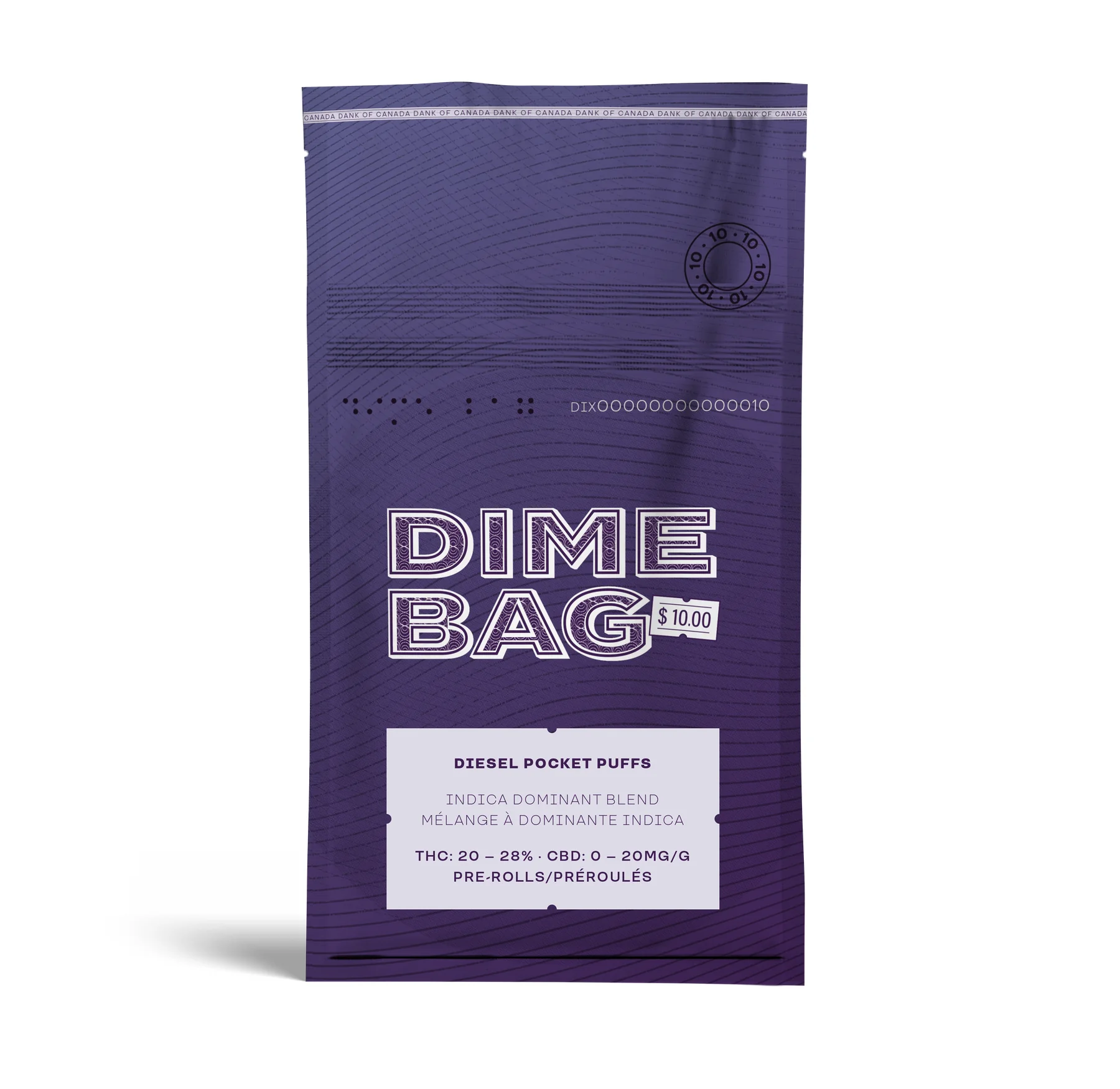 Dime Bag Diesel Pocket Puffs package