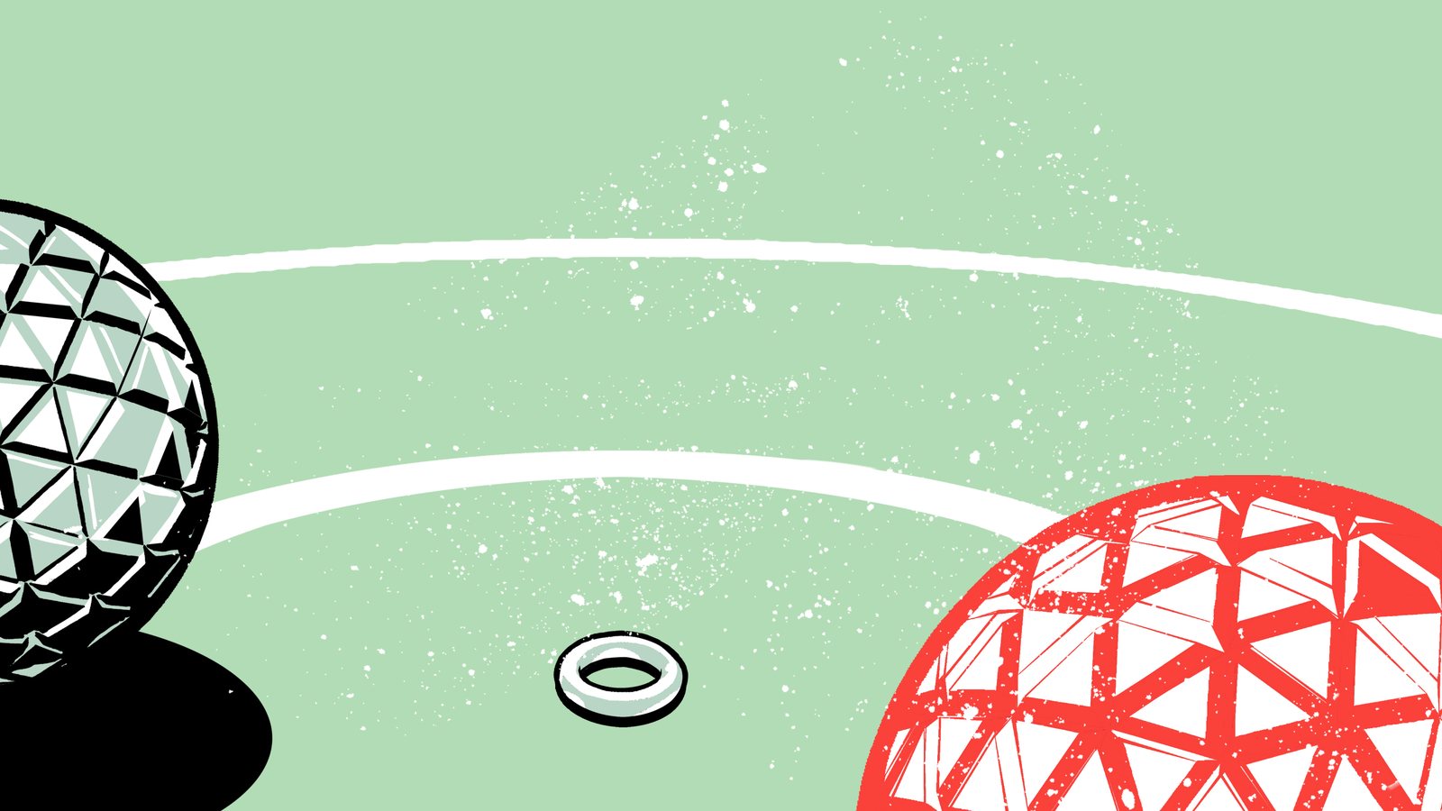 Lob website — illustrated crowd around the court